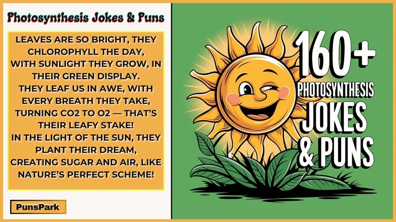 160+ Best Photosynthesis Jokes & Puns: Leafing You in Stitches!