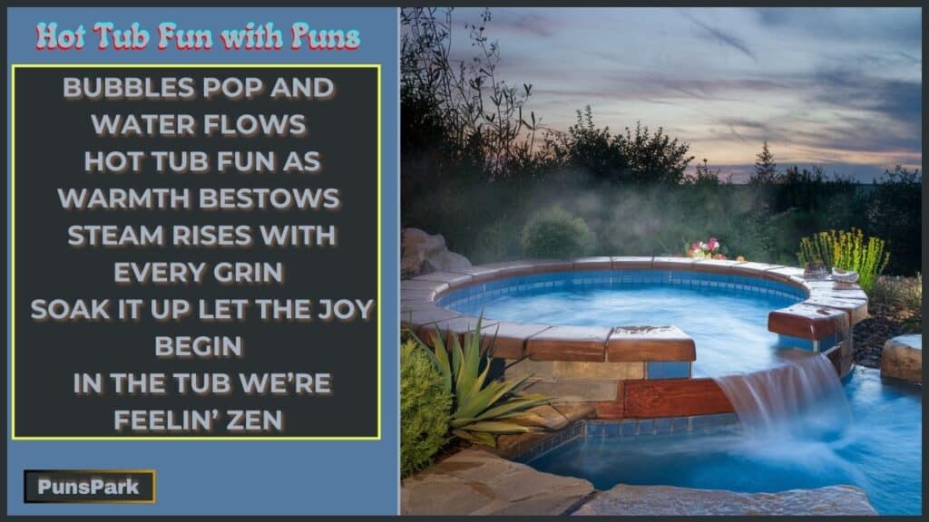 Hot Tub Fun with Puns