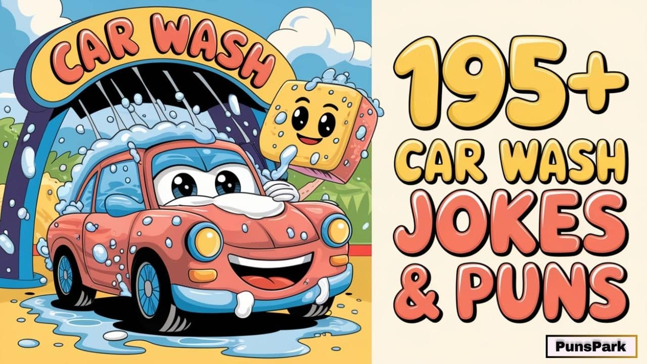 195+ Best Car Wash Jokes & Puns: Get Your Shine On!